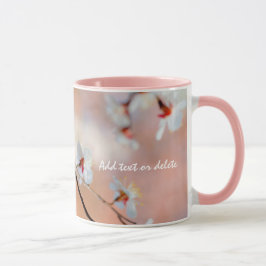 Taza Las magníficas flores japonesas de albaricoque