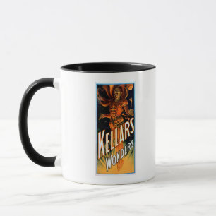 Taza Las maravillas de Kellar vestidas como la magia de