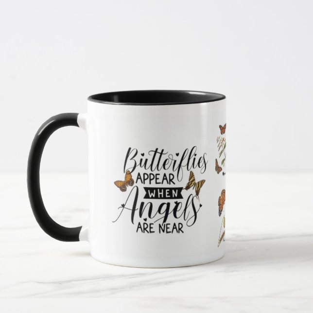 Taza Las Mariposas Aparecen Cuando Los Ángeles Están Ce (Izquierda)