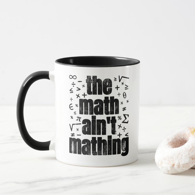 Taza Las matemáticas no son matemáticas (Con donut)
