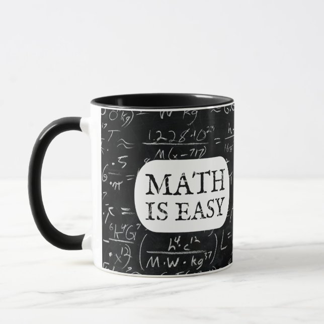 TAZA LAS MATEMÁTICAS SON FÁCILES (Izquierda)