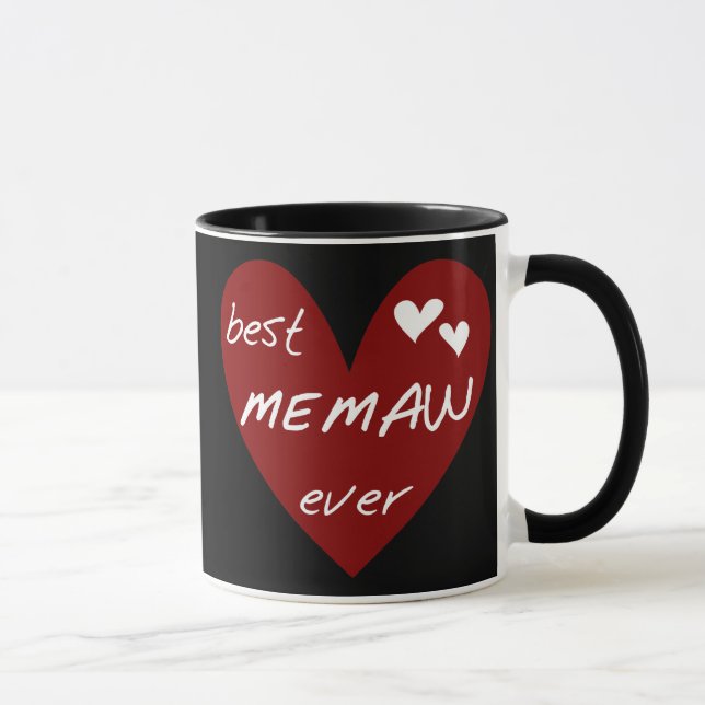 Taza Las mejores camisetas y regalos de Memaw del (Derecha)