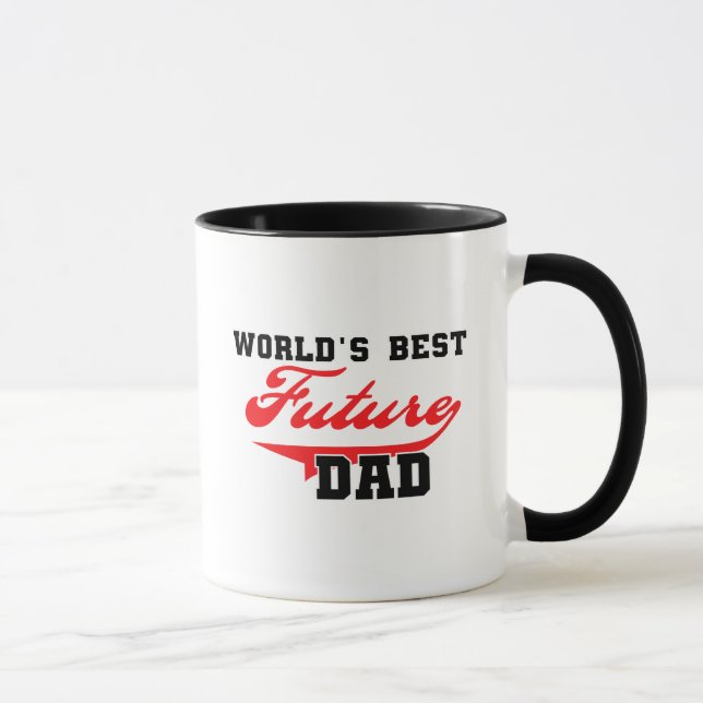 Taza Las mejores camisetas y regalos futuros del papá (Derecha)