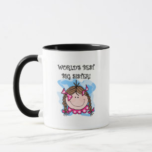 Taza Las mejores camisetas y regalos para hermanas gran