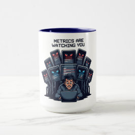 Taza Las Métricas te Están Observando Juego Comercializ