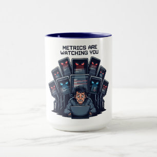 Taza Las Métricas te Están Observando Juego Comercializ
