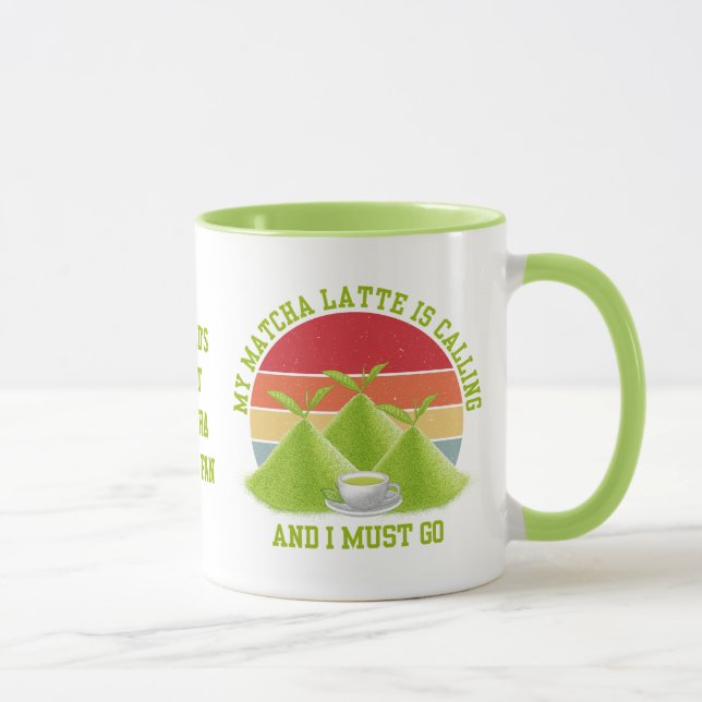 Taza Las Montañas Fun MATCHA llaman a latte Drinker (Derecha)