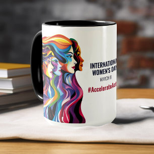 Taza Las mujeres enfrentan el arte   Día Internacional 