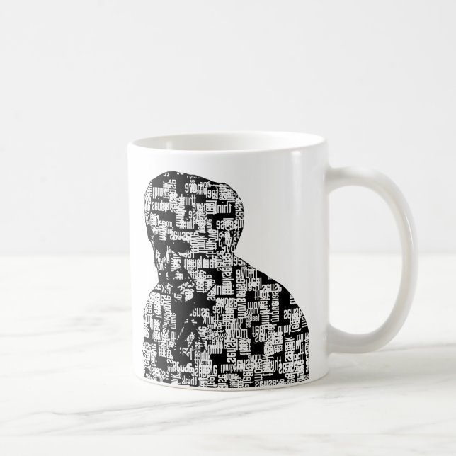 Taza Las palabras hacen que el hombre asalta el 2% el (Derecha)