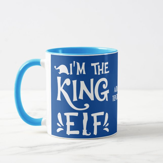Taza Las parejas de San Valentín Yo soy el ELF Rey (Izquierda)