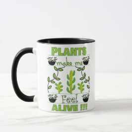 Taza Las plantas me hacen sentir amante de la planta vi