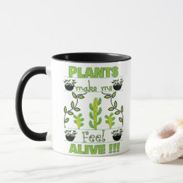 Taza Las plantas me hacen sentir amante de la planta vi