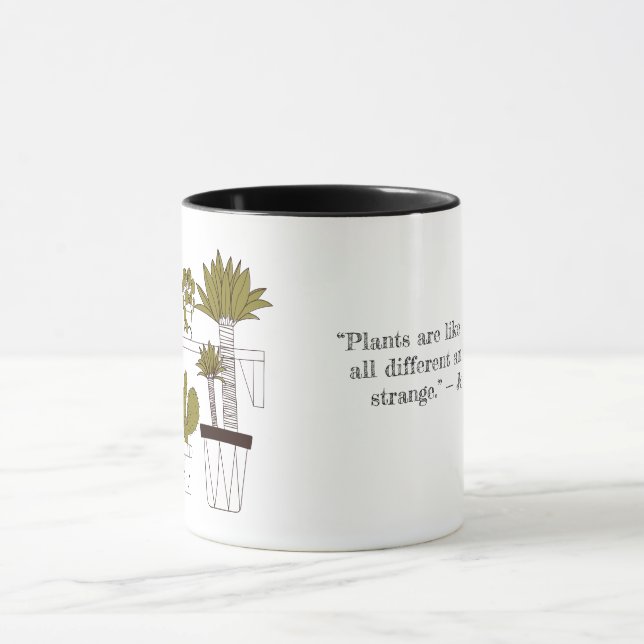 Taza Las plantas son como las personas (Centro)