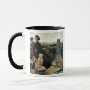 Taza Las razas en Auteuil, parte de un tríptico (aceit