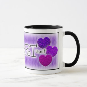 Taza Las sombras de la púrpura que hacían punto