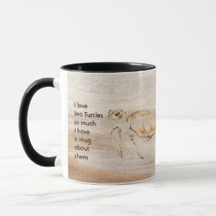 Taza Las tortugas marinas de amor dicen mucho