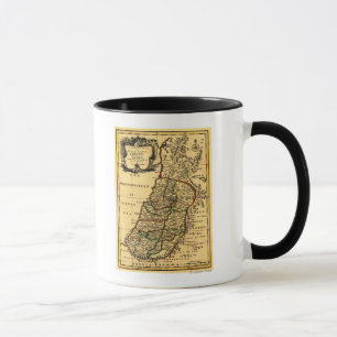 Taza Las tribus de Israel en el mapa de