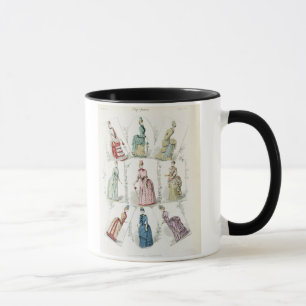 Taza Las últimas modas de París, vestidos de nueve d