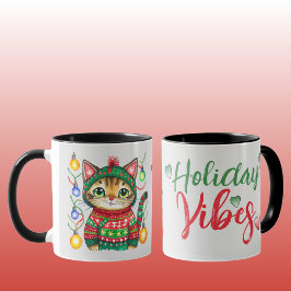 Taza Las vacaciones de los gatos malcriados vibran a lo