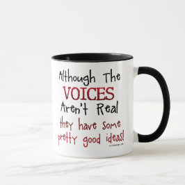 Taza Las voces no son refrán divertido real