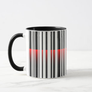 Taza Láser rojo en código de barras