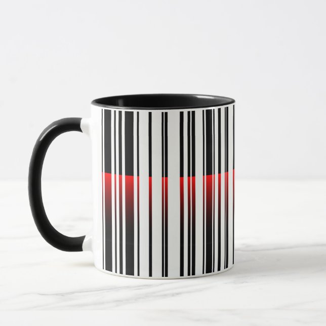 Taza Láser rojo en código de barras (Izquierda)