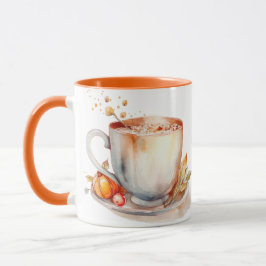 Taza Latte de especias de calabaza de otoño | Autumn Co