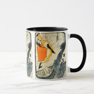 Taza Lautrec: Jane Avril bailando el Can-Can