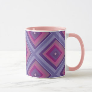 Taza lavanda de pasión púrpura campos de diamante arte