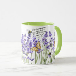 Taza Lavanda y escrituras