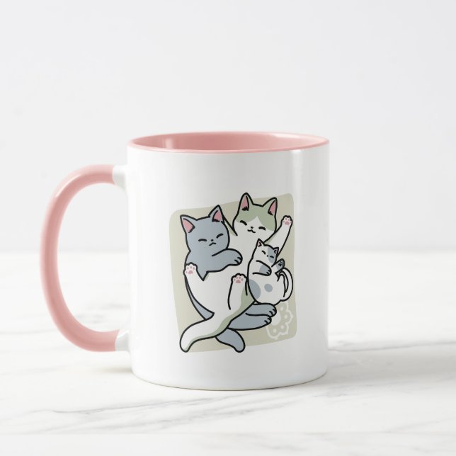 Taza Laze Furr Days - Diseño de gatos perezosos (Izquierda)