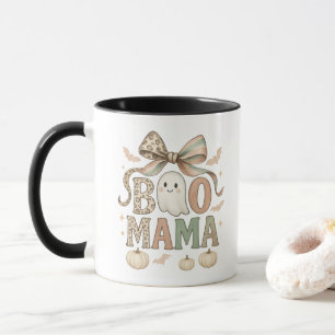 Taza Lazo Coqueto Regalo de Halloween Fantasma Boo Mamá