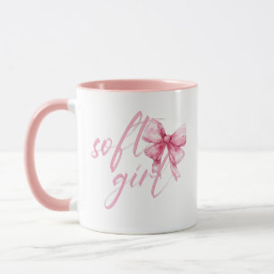 Taza Lazo de agua rosa Soft Girl – Coqueta Adorable