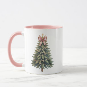 Taza Lazo de árbol de Navidad Coquette Xmas