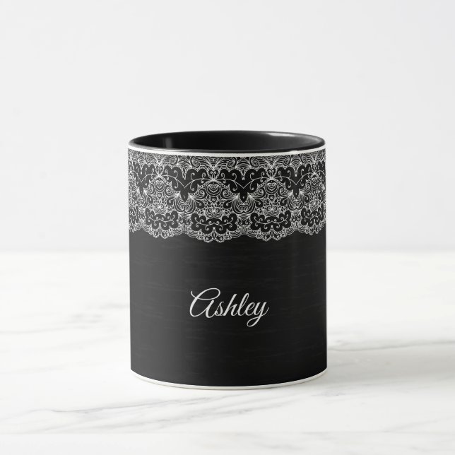 Taza Lazo floral blanco (Centro)