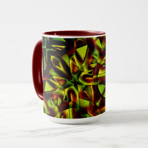 Taza Lazos deformados de lazos verdes quemados
