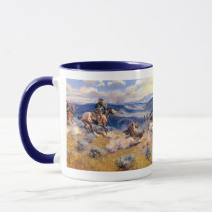 Taza Lazos y Horses rápido (1916) de Charles M. Russell