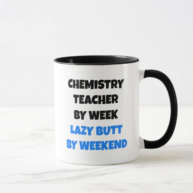 Taza Lazy Butt Maestro de Química (Derecha)