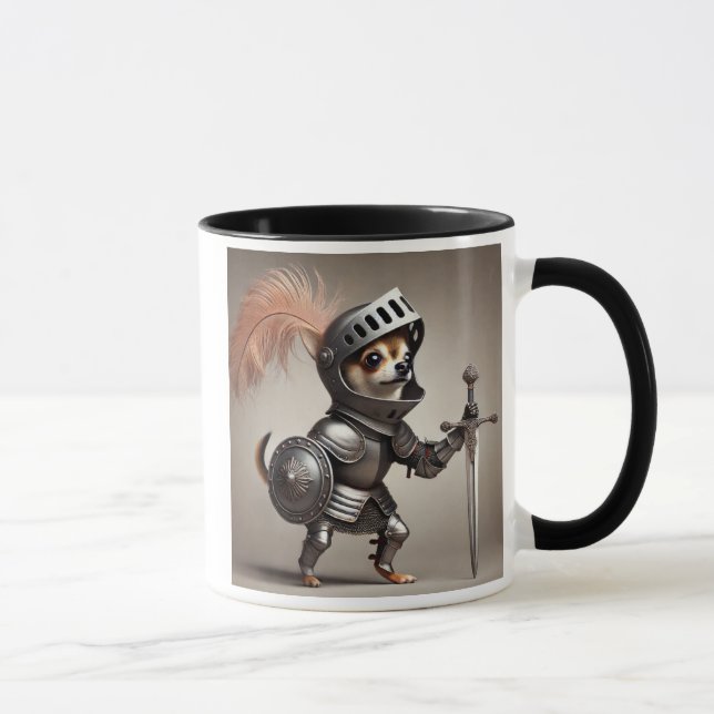 Taza Le chevalier chihuahua, protecteur du royaume. (Derecha)