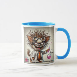 Taza Le chien scientifique et son expérience.