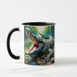 Taza Le crocodile, un prédateur redoutable.