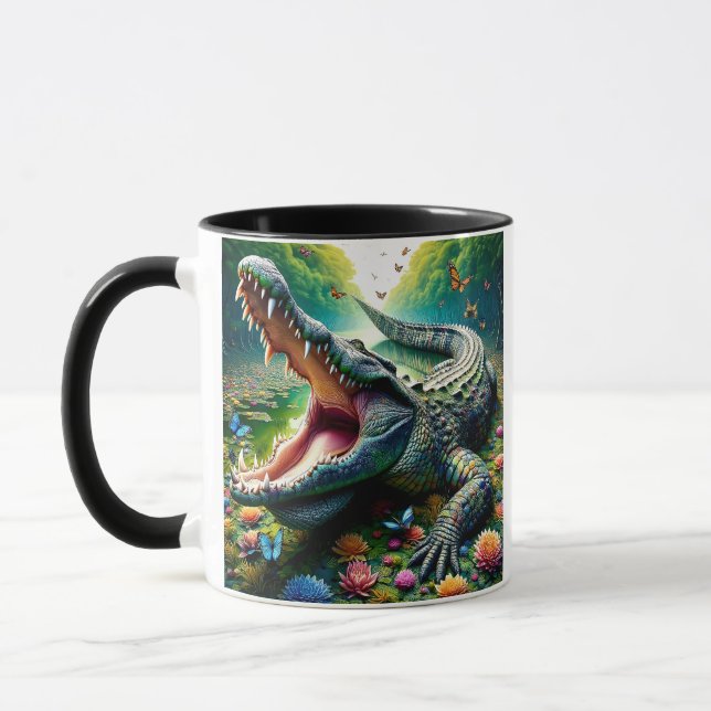 Taza Le crocodile, un prédateur redoutable. (Izquierda)