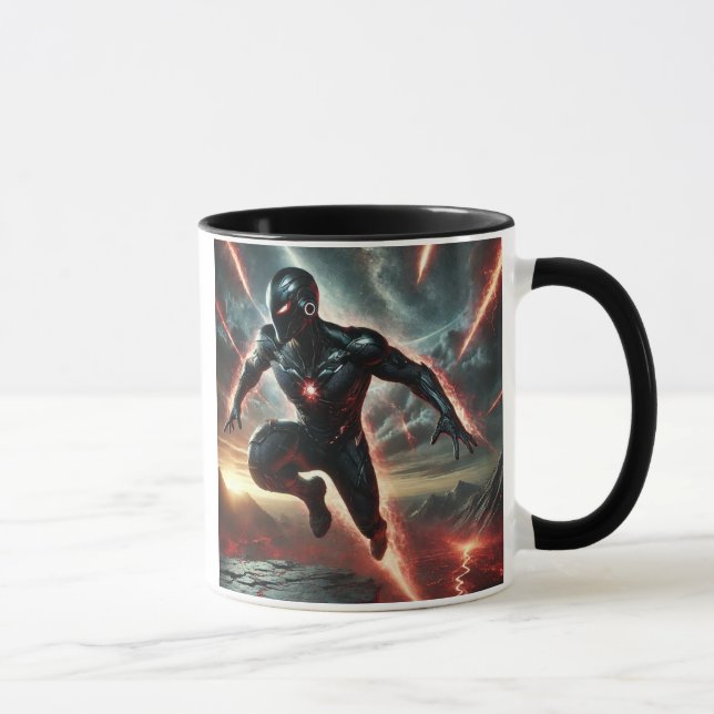 Taza Le guerrier venu du chaos. (Derecha)