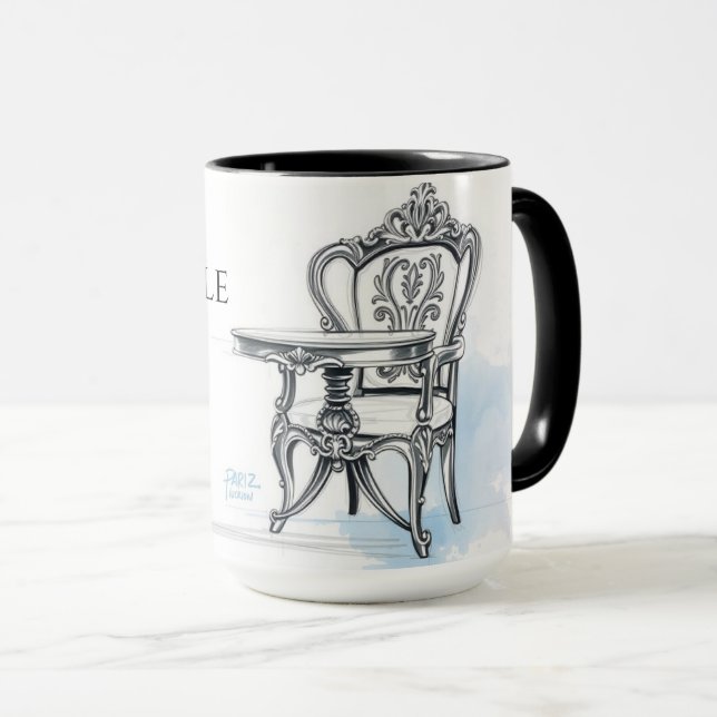 Taza Le Roi Chille Au Café French King Coffee (Anverso derecho)