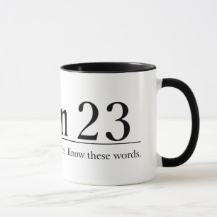 Taza Lea el salmo 23 de la biblia