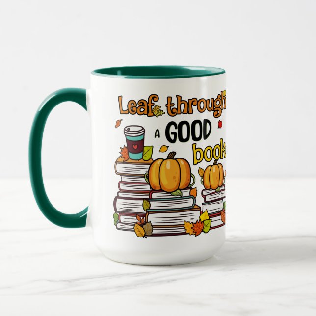 Taza Leaf A Través De Un Buen Libro (Izquierda)