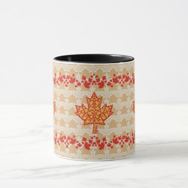 TAZA LEAVES ON LEAVES (CANADA FLAG) BY MASANSER (Centro)
