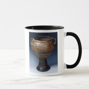 Taza Lebes adornó con un modelo geométrico