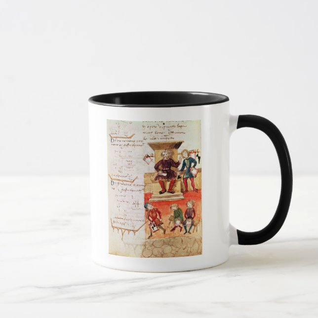 Taza Lección de las matemáticas, de un tratado (Derecha)