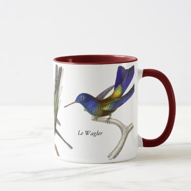Taza Lección de René Primevère - tres colibríes bonitos (Derecha)